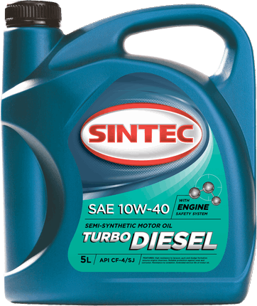Масло SINTEC Turbo Diesel 10W-40 API CF-4 (5л)